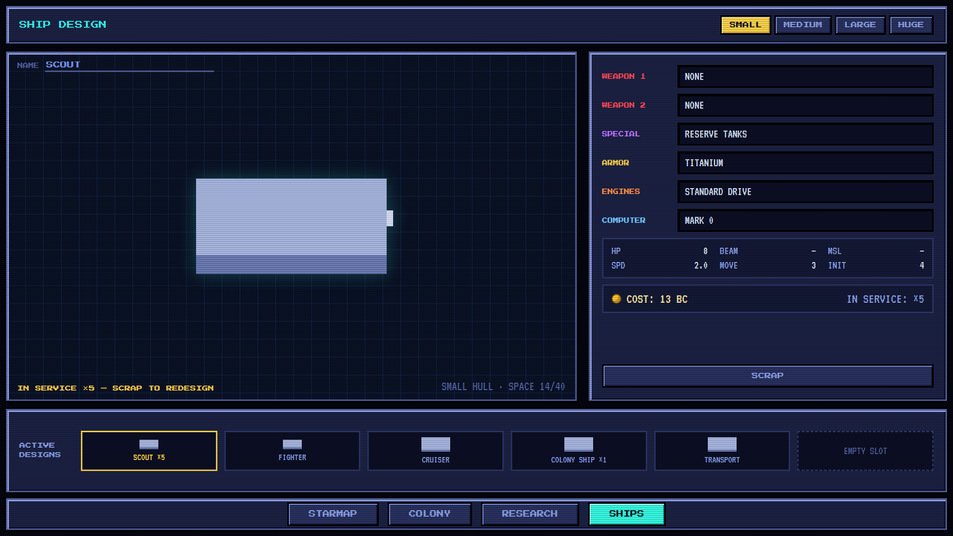 designing a ship