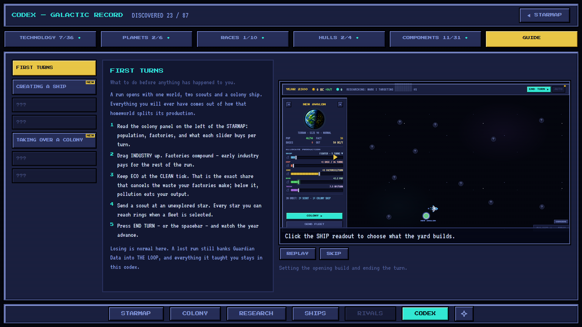 a GUIDE lesson playing the real screen, cursor and captions over the top