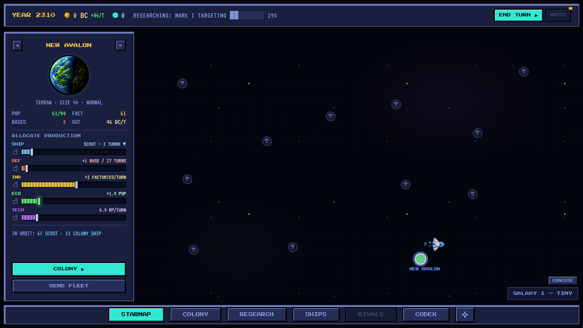 the starmap mid-run