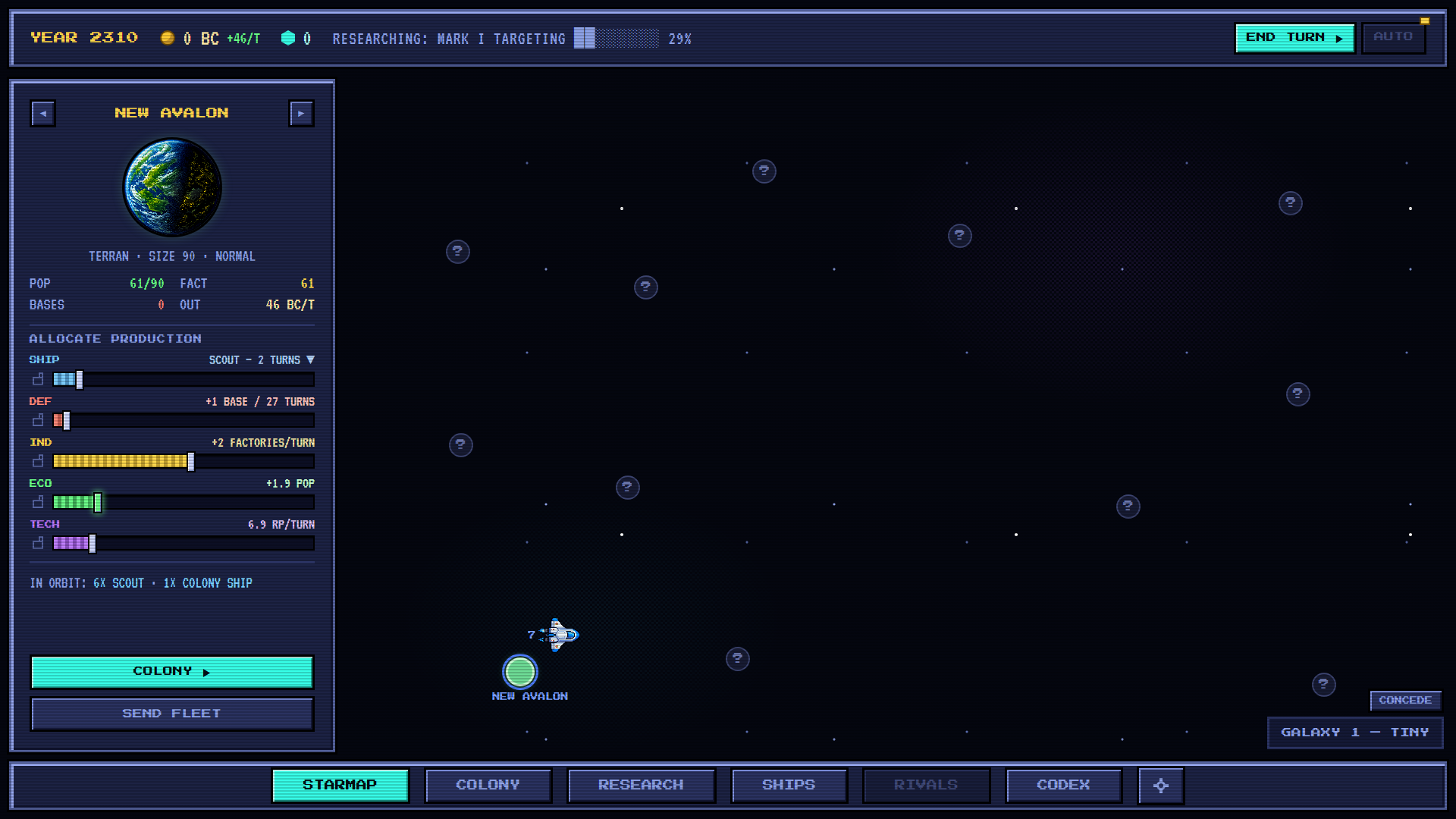 the starmap mid-run