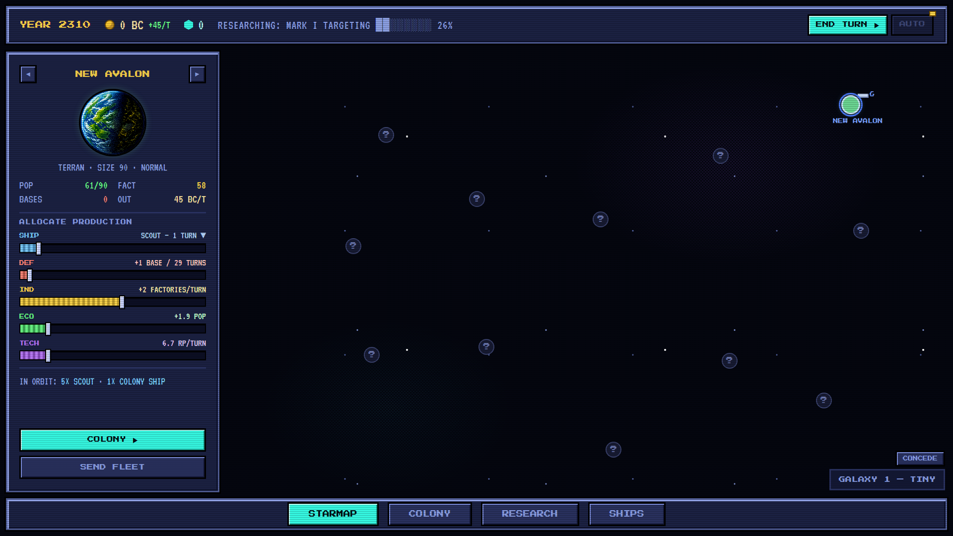 the starmap mid-run