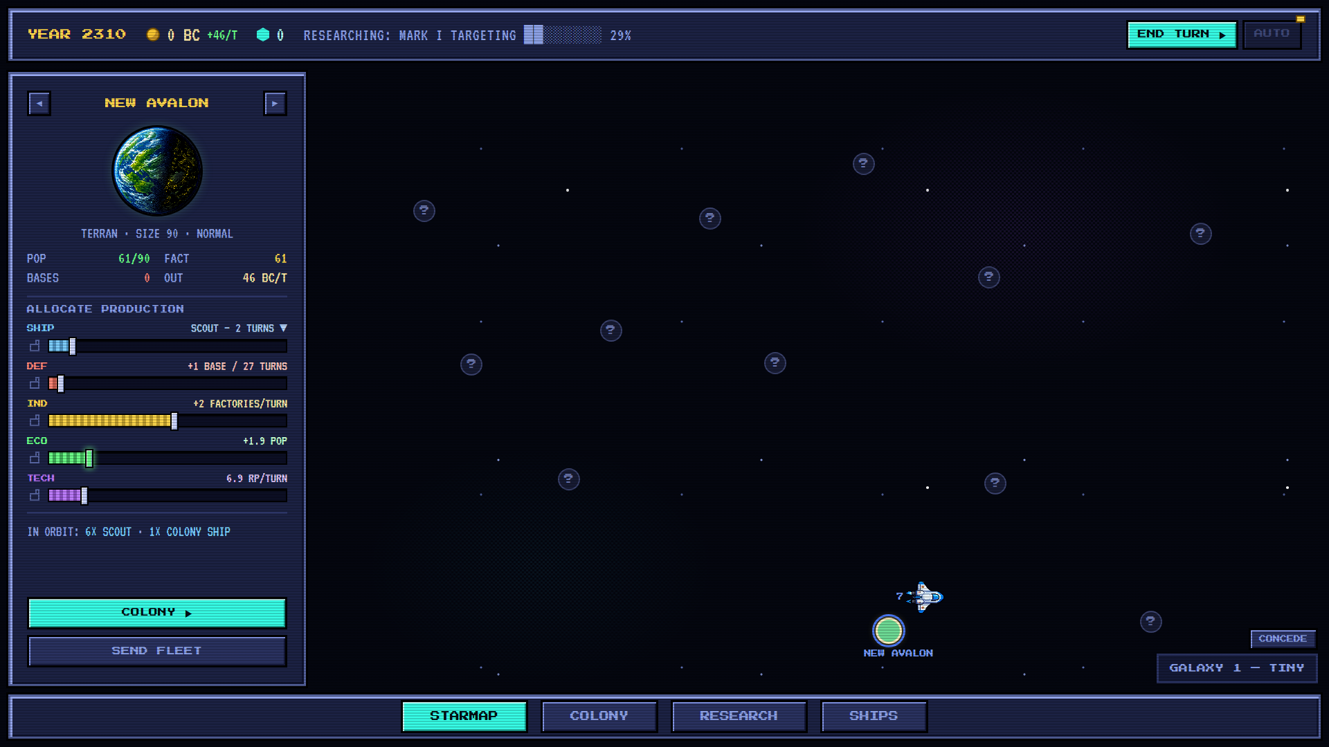 the starmap mid-run
