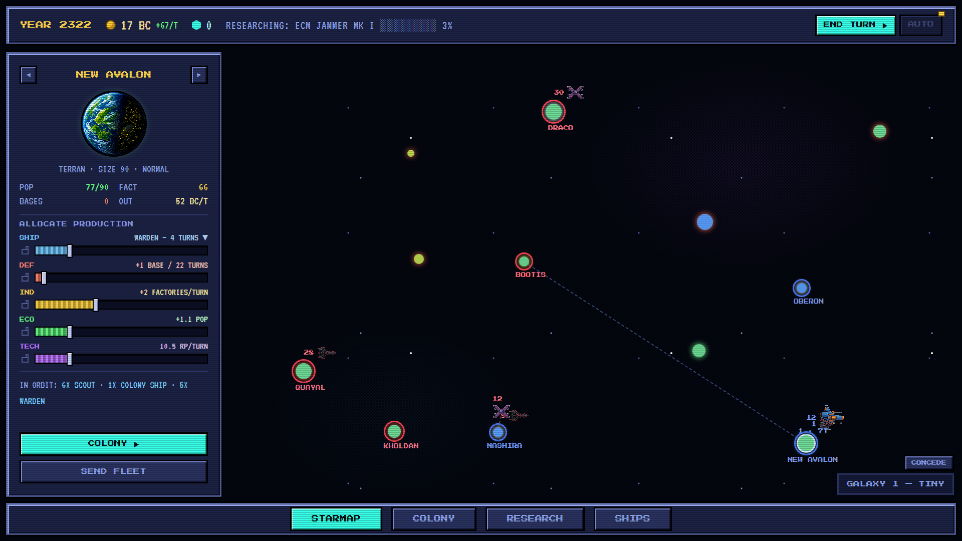 a developed empire, rebuilt on demand rather than played out