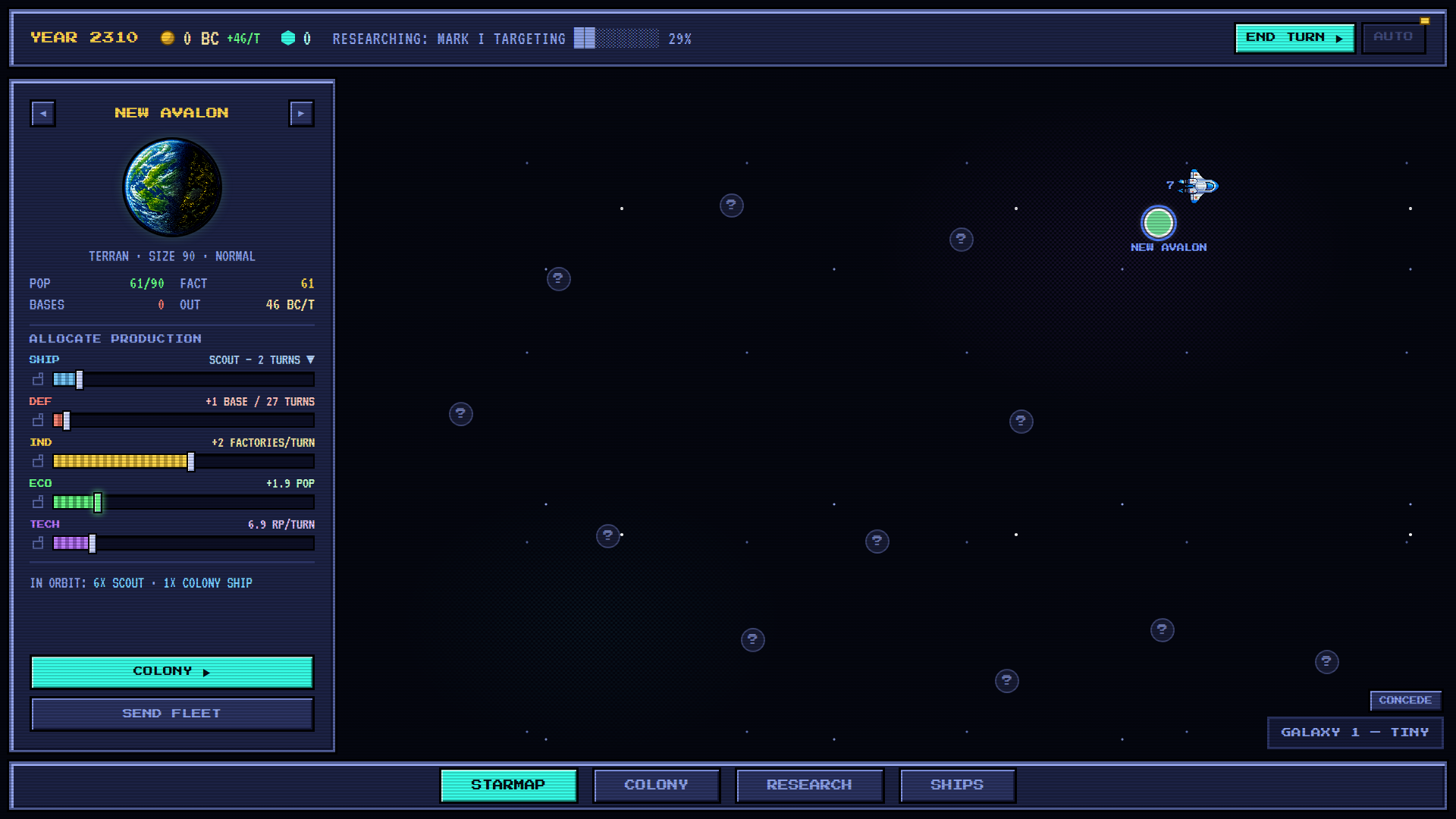 the starmap mid-run