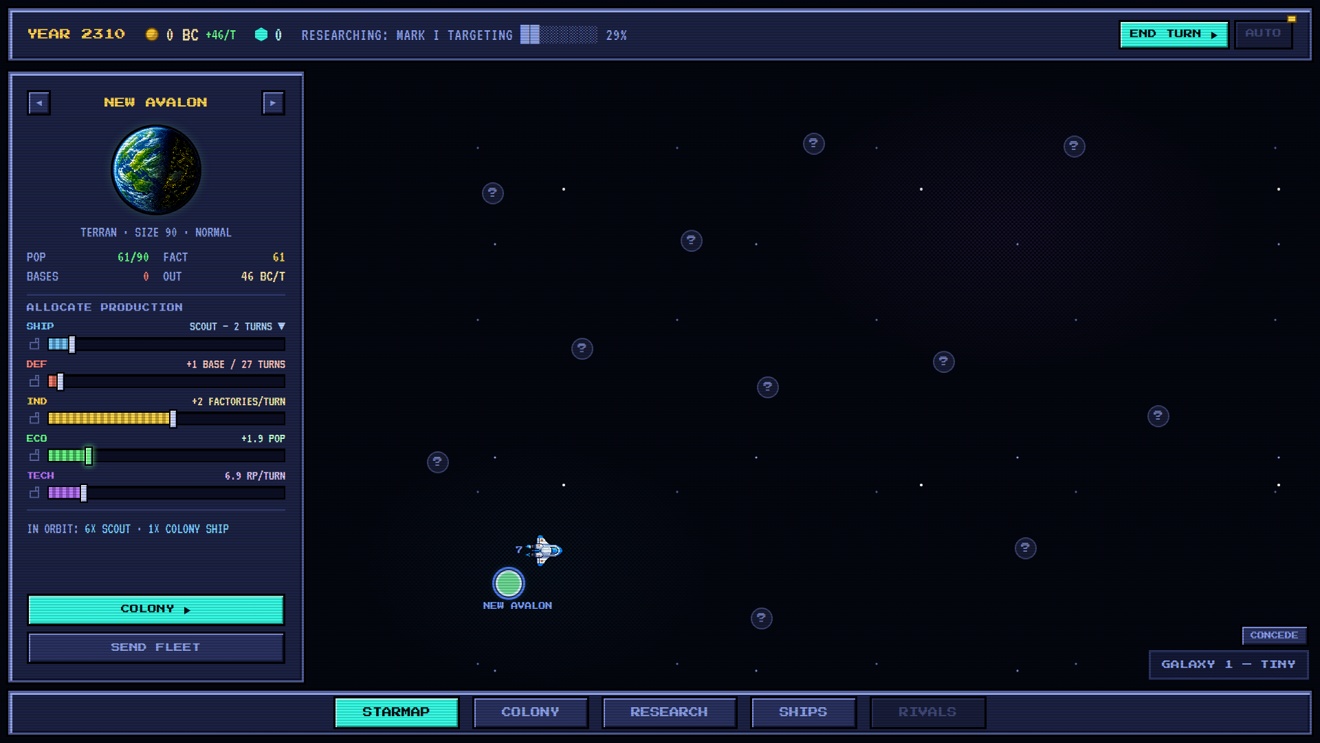 the starmap mid-run