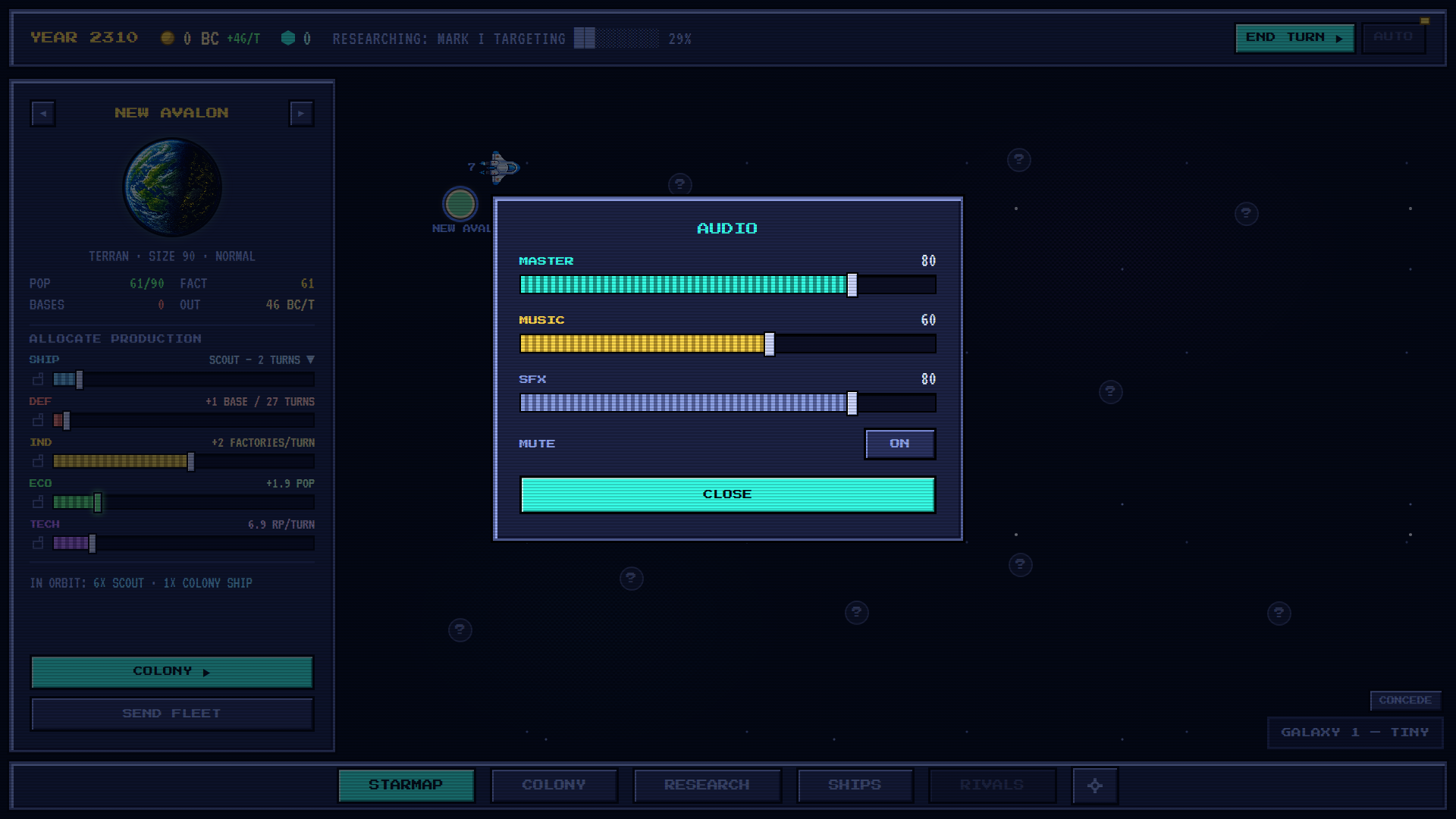 volume controls, one gear away from the map