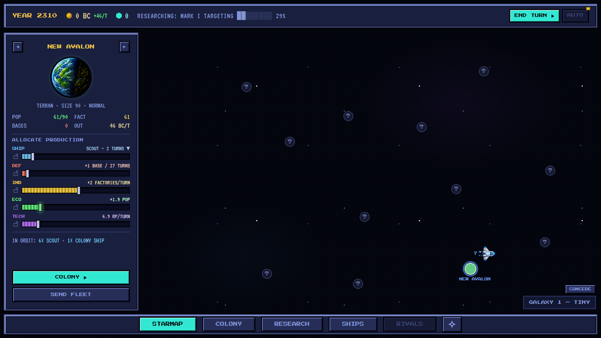 the starmap mid-run