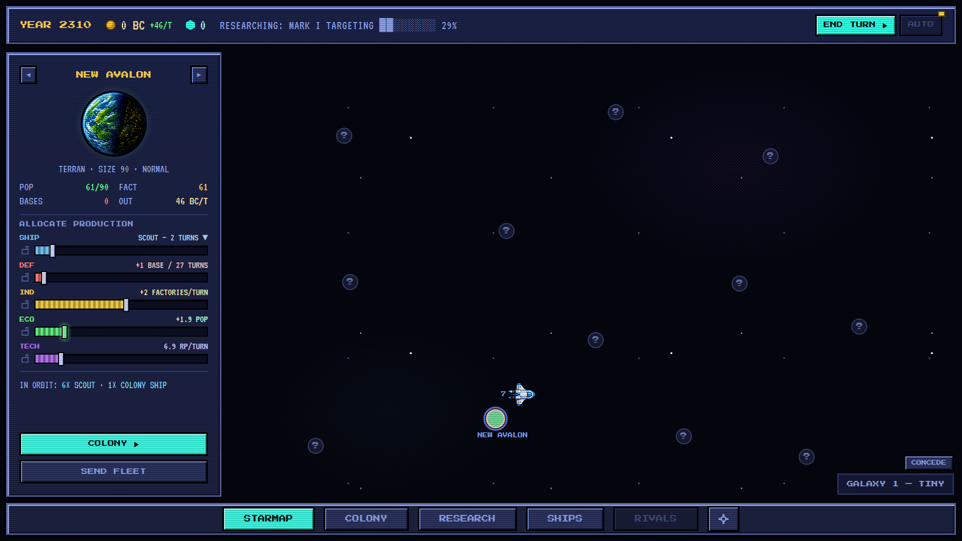 the starmap mid-run
