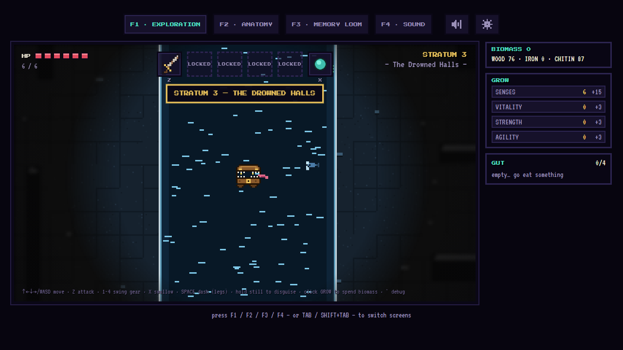 FINNED — the fifth Legs tier turns deep water from a wall into a road