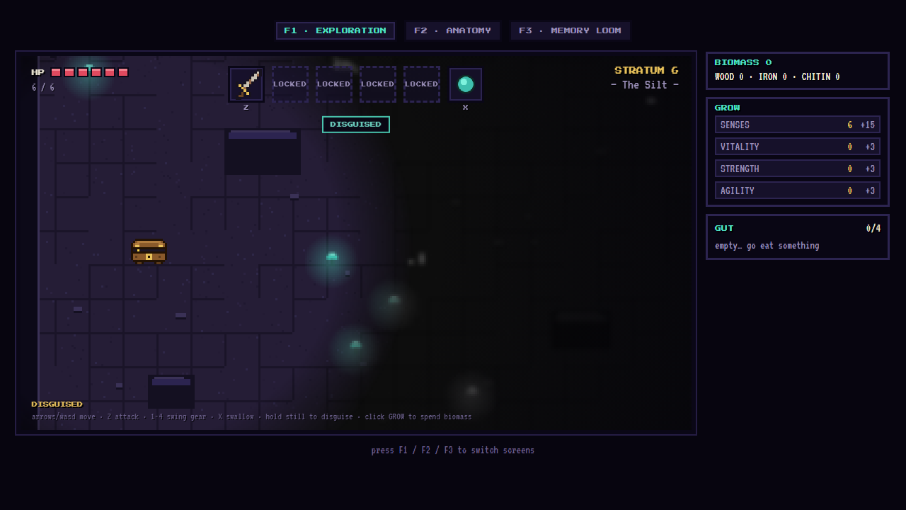 The Silt — perception is a stat, and the dark is the rest of the map
