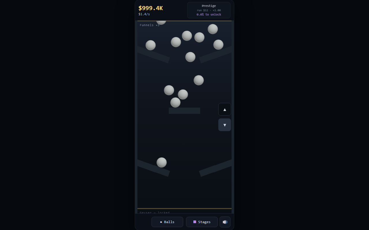 one full stage per screen